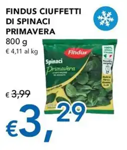 Migross Superstore Findus ciuffetti di spinaci primavera offerta