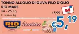 Migross Superstore Tonno all'olio di oliva filo d'olio Rio Mare offerta