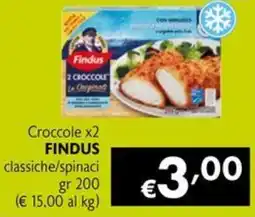 Eurospesa Findus Croccole classiche/spinaci offerta
