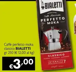 Eurospesa Caffè perfetto moka classico Bialetti offerta
