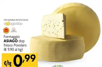Formaggio Asiago dop fresco Povolaro
