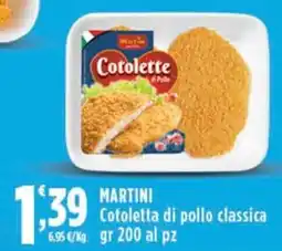 Rossotono Carrefour Martini Cotoletta di pollo classica offerta