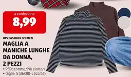 ALDI Up2fashion women maglia a maniche lunghe da donna offerta