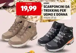 ALDI Crane scarponcini da trekking per uomo e donna offerta