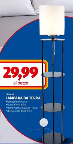 ALDI Casalux lampada da terra offerta