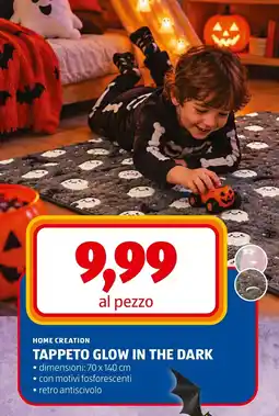ALDI Home creation tappeto glow in the dark offerta