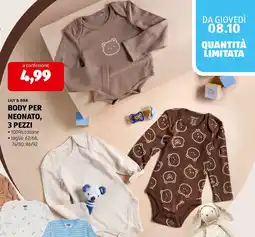 ALDI Lily & Dan body per neonato offerta