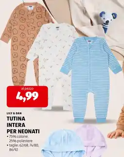 ALDI Lily & Dan tutina intera per neonati offerta