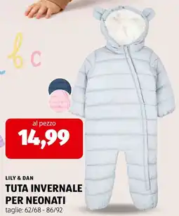 ALDI Lily & Dan tuta invernale per neonati offerta