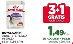 L´Isola dei Tesori Royal canin adult sterilised in salsa offerta