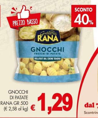 PrestoFresco Rana Gnocchi di Patate 500gr offerta