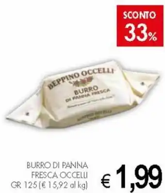 PrestoFresco Beppino Occelli Burro di Panna Fresca 125gr offerta