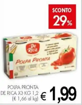 PrestoFresco De Rica Pronta Polpa x 3 1,2kg offerta