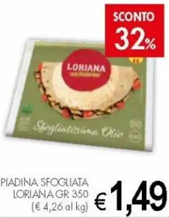 Loriana Piadina Sfogliata 350gr