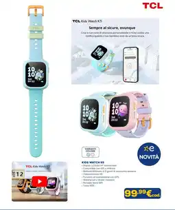 Euronics TCL kids watch K5 offerta