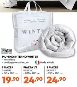 Rossetti Market Zambaiti piumino interno winter offerta