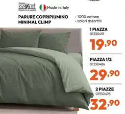 Rossetti Market Zambaiti parure copripiumino minimal climp offerta