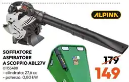 Rossetti Market Alpink soffiatore aspiratore a scoppio offerta