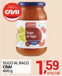 Crai Crai sugo al ragù offerta