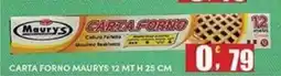 Maury's Maurys carta forno offerta