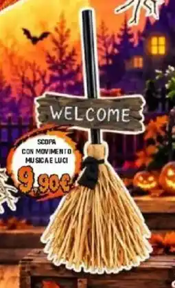 Orizzonte Scopa con movimento musica e luci offerta