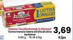 Interspar Tonno trancio intero all'olio di oliva Asdomar offerta