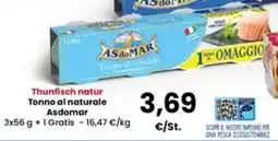 Interspar Tonno al naturale Asdomar offerta