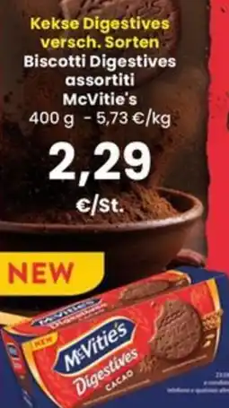 Interspar Biscotti Digestives assortiti McVitie's offerta