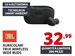 Comet JBL Auricolari true wireless wide buds offerta