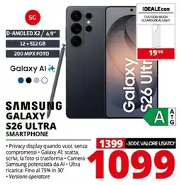 Comet Samsung Galaxy S26 Ultra offerta