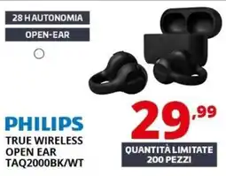 Comet Philips true wireless open ear offerta