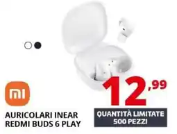 Comet Auricolari inear redmi buds 6 play offerta