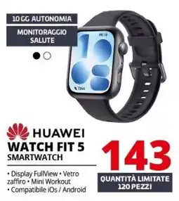 Comet Huawei watch fit 5 smartwatch offerta