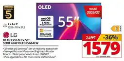 Comet LG OLED EVO AI TV 55" Serie G6W offerta