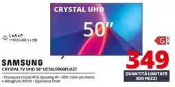 Comet Samsung 50" UHD TV offerta