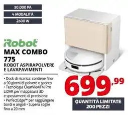 Comet Robot max combo 775 aspirapolvere e lavapavimenti offerta