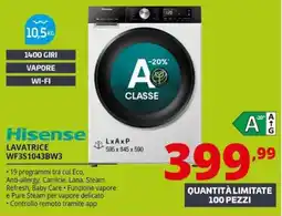 Comet Hisense Lavatrice offerta