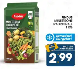 SeBón Supermercati Findus Minestrone Tradizionale offerta