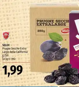 Emi Market Selex Prugne Secche Extra Large della California offerta