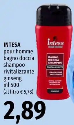 Emi Market Intesa pour homme bagno doccia shampoo rivitalizzante ginseng offerta
