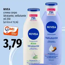 Emi Market Nivea crema corpo idratante, vellutante offerta