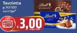 Paghi Poco Lindt Tavoletta offerta