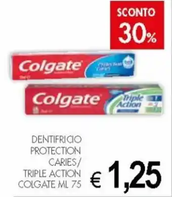 PrestoFresco Colgate Dentifricio Protection Caries/Triple Action 75ml offerta