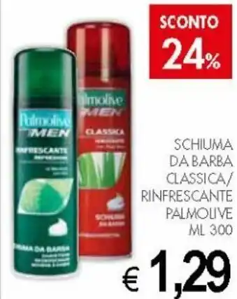PrestoFresco Palmolive Schiuma da Barba Classica/Rinfrescante 300ml offerta