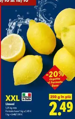 Lidl Limoni offerta