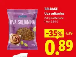 Lidl Belbake Uva sultanina offerta