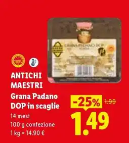 Lidl Antichi Maestri Grana Padano DOP in scaglie offerta