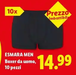 Lidl esmara MEN offerta