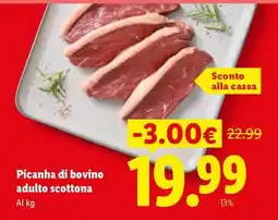 Lidl Picanha di bovino adulto scottona offerta