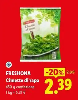Lidl Freshona Cimette di rapa offerta